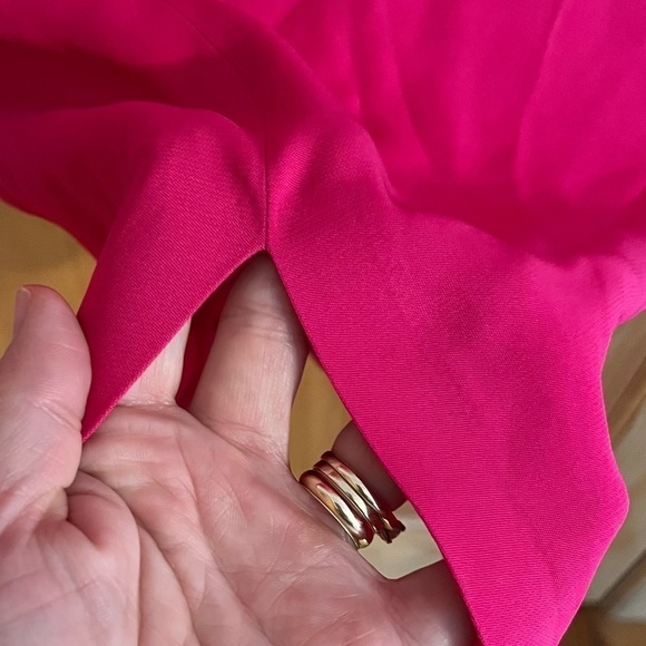 Lita by Ciara Bodycon Dress Hot Pink XXS V Neck Teen Tween Petite Formal Church - Picture 13 of 16